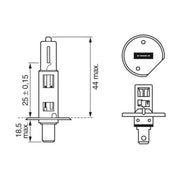 Bosch Car Light Bulb H1 P14.5s 12V 55W