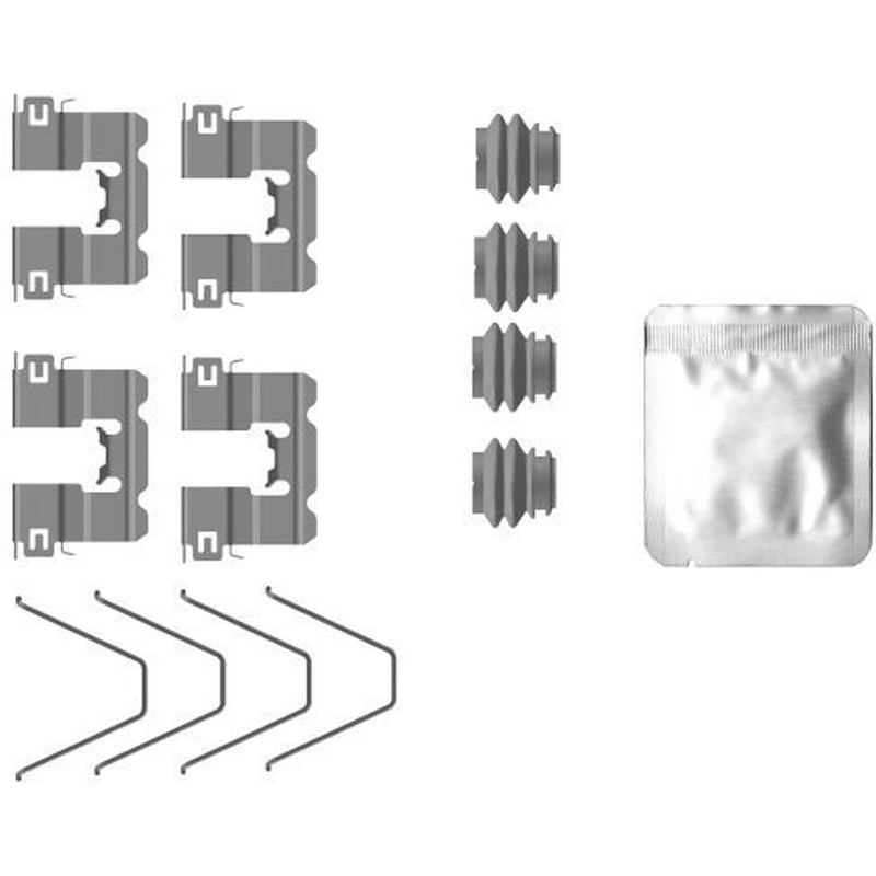 Mintex Brake Pad Accessory Fitting Kit Rear fits Hyundai I30 2016-2020
