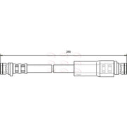 Apec Brake Hydraulic Hose Line Rear fits MG Express Hatchback 2003-2005 1.4 2.0