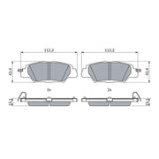 Bosch Front & Rear Pads fits Mazda CX-5 2011-2024 2.0 2.2 2.5