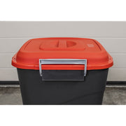Sealey Refuse/Storage Bin 50L Red BM50R Sealey - Dynamic Drive