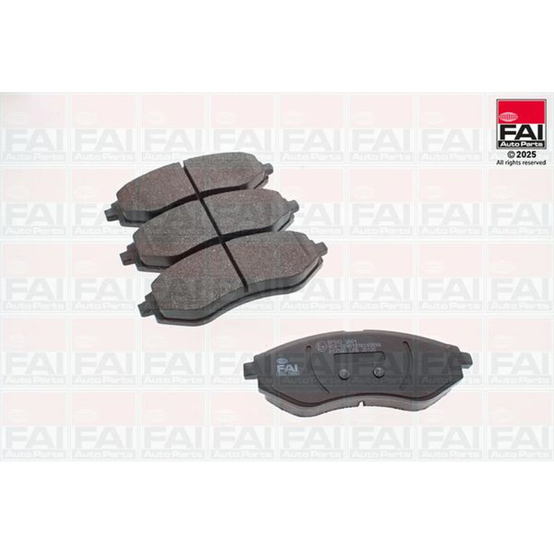 FAI Front Brake Pad Set fits Chevrolet Aveo / Kalos 2003-2011 1.2 1.4