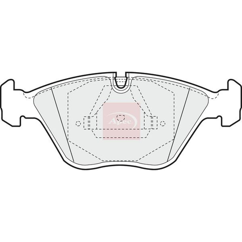 Apec Front Brake Pad Set fits Audi 100 C3 1984-1990 2.2 2.3