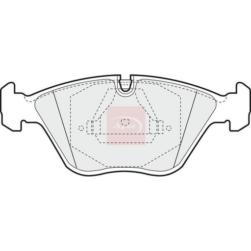Apec Front Brake Pad Set fits Audi 100 C3 1984-1990 2.2 2.3