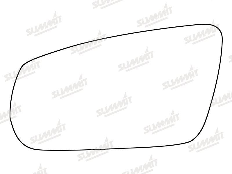 Summit Stick-On Standard Mirror Glass fits Ford Mustang 04 to 15 LHS Summit - Bars 4 Cars