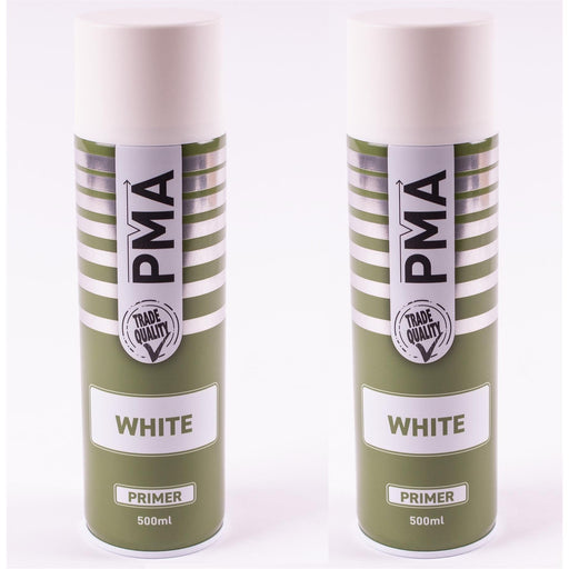 Autotek Professional White Primer 500ml Spray Paint High Coverage Autotek - Dynamic Drive
