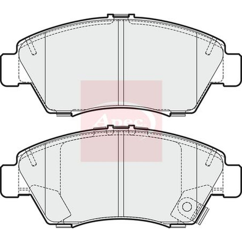 Apec Front Brake Pad Set fits Honda Civic VIII 2006-2012 1.3