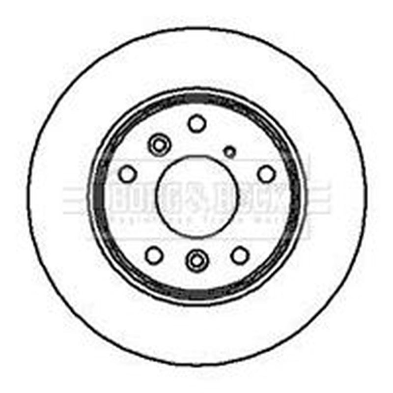 Borg & Beck Front & Rear Brake Discs & Pads fits Mazda 626 Station 1991-1992 2.2