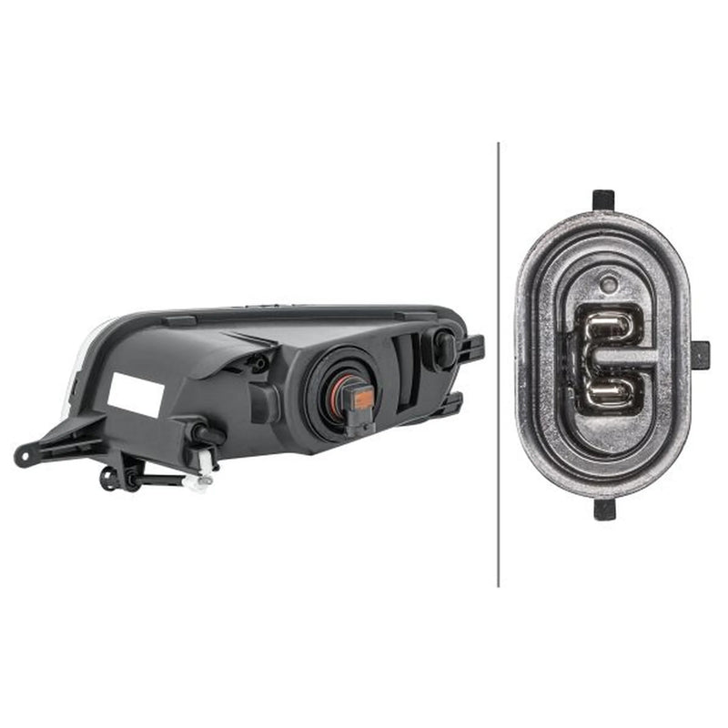 Hella Front Right Fog Light H8 fits VW Sharan 2010-2022 1.4 2.0