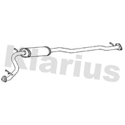 Klarius Box With Centre Pipe Centre fits Honda Jazz IV 2015 on 1.3