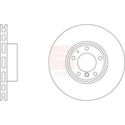Apec Front Brake Vented Discs & Pads fits BMW 5 1996-2004