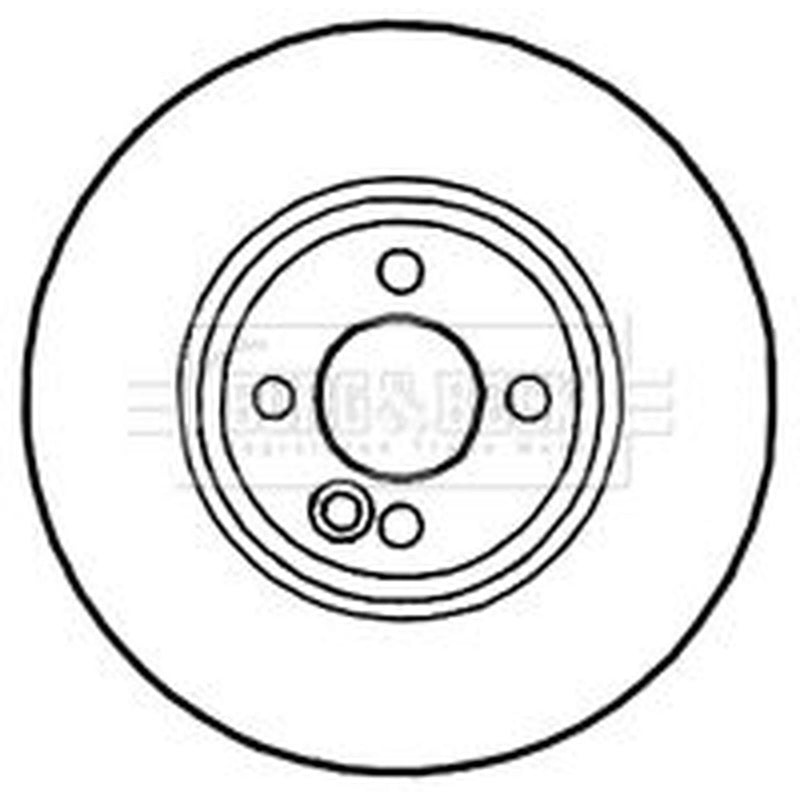Borg & Beck Front & Rear Brake Discs & Pads fits Mini Mini 2004-2007