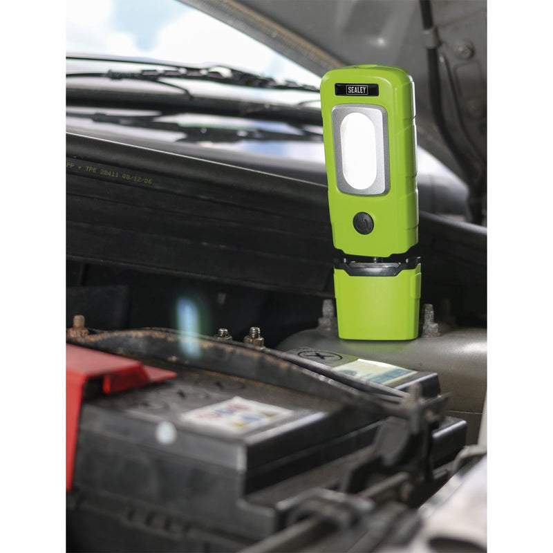 Sealey Rechargeable LED Inspection Lamp 360 COB Work Light Super Bright Green Sealey  - Dynamic Drive