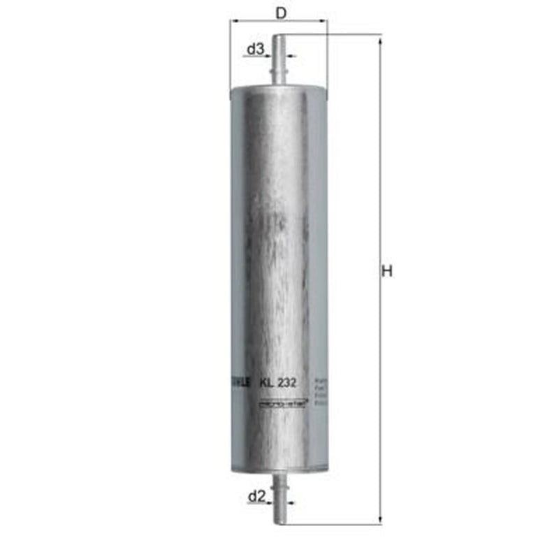 Mahle Fuel Filter Element fits Land Rover Freelander I 2000-2006 2.0