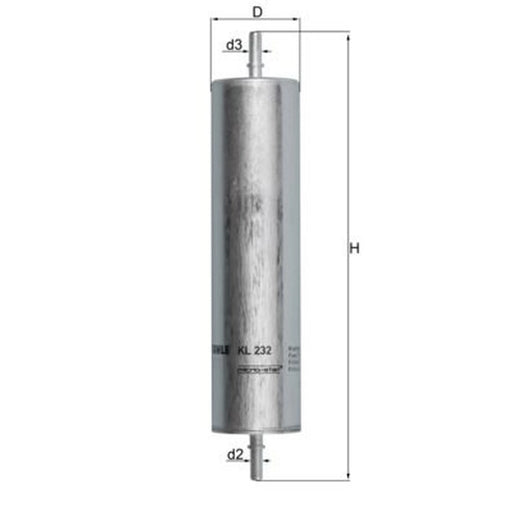 Mahle Fuel Filter Element fits Land Rover Freelander I 2000-2006 2.0