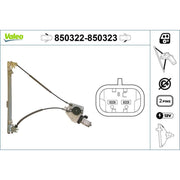 Valeo Electric Window Regulator Lifter Left Front 850322