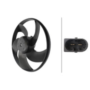 Hella Engine Cooling Fan fits Peugeot 206+ 2009-2013 1.1 1.4