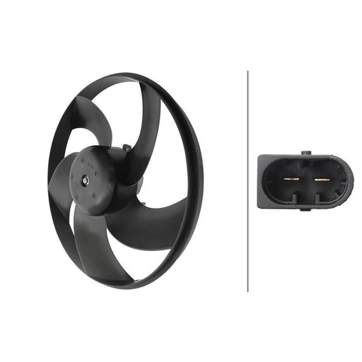 Hella Engine Cooling Fan fits Peugeot 206+ 2009-2013 1.1 1.4