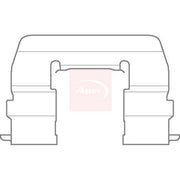 Apec Brake Pad Accessory Fitting Kit Front fits Hyundai Amica 1998-2000 1.0