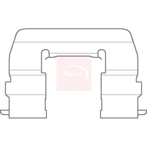 Apec Brake Pad Accessory Fitting Kit Front KIT1133