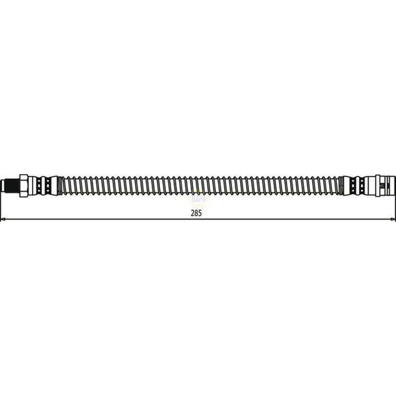 NAPA Brake Hydraulic Hose Line Rear fits Mercedes-Benz Cls 2004-2010
