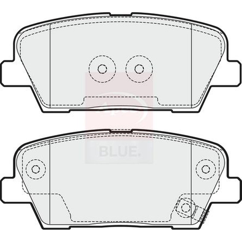 Apec Rear Brake Pad Set fits Genesis G70 2021 on 2.0 2.2
