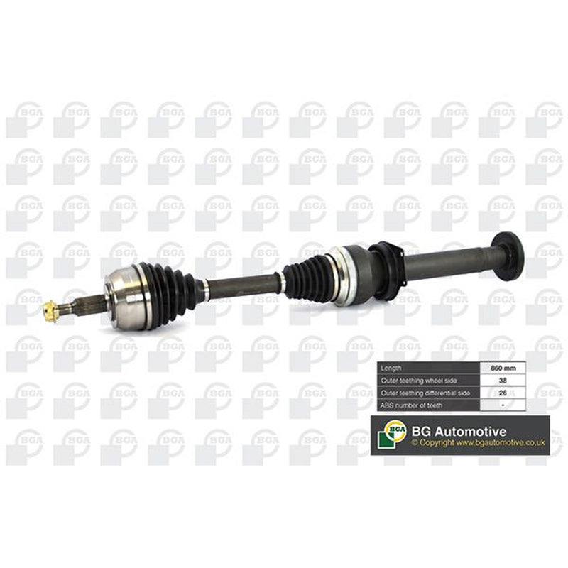 BGA CV Drive Shaft Driveshaft Front Right fits VW Multivan 2003-2009 2.5