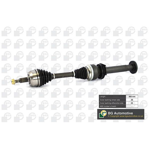 BGA CV Drive Shaft Driveshaft Front Right fits VW Multivan 2003-2009 2.5