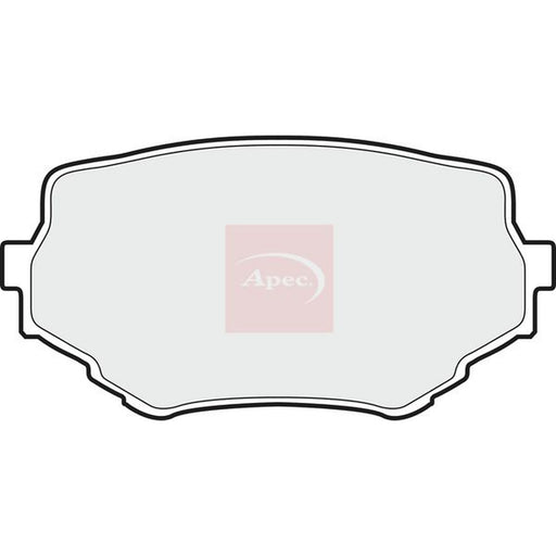 Apec Front Brake Pad Set fits Suzuki Grand Vitara I 1998-2005 2.0 2.5 2.7