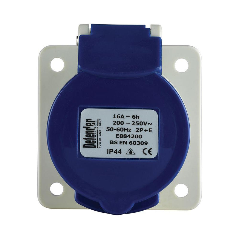 Defender 230V Panel Socket 16A Defender - Dynamic Drive