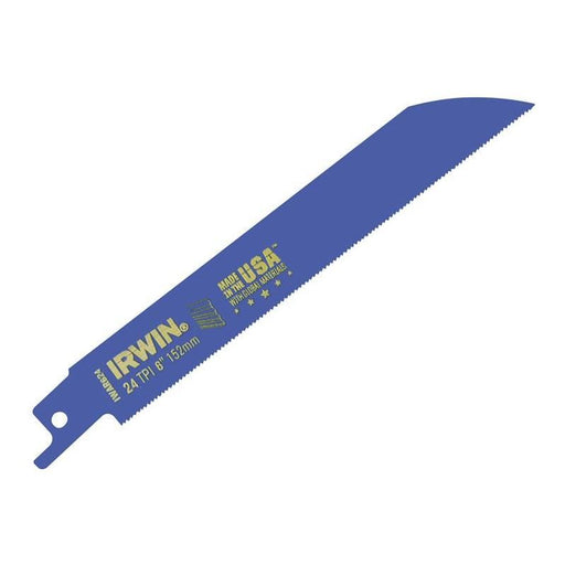 Irwin® 624R Sabre Saw Blade Metal Cutting 150mm 24 TPI Pack of 5 IRWIN® - Dynamic Drive