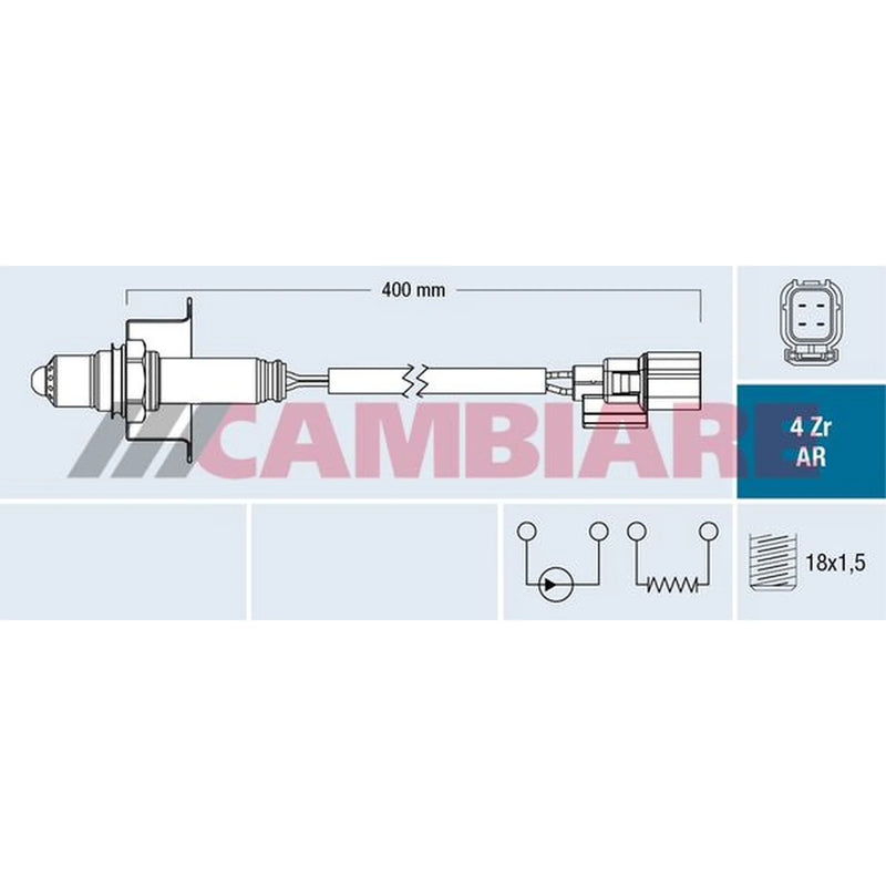 Cambiare O2 Lambda Oxygen Sensor Front fits Honda Accord IX 2014 on 2.4