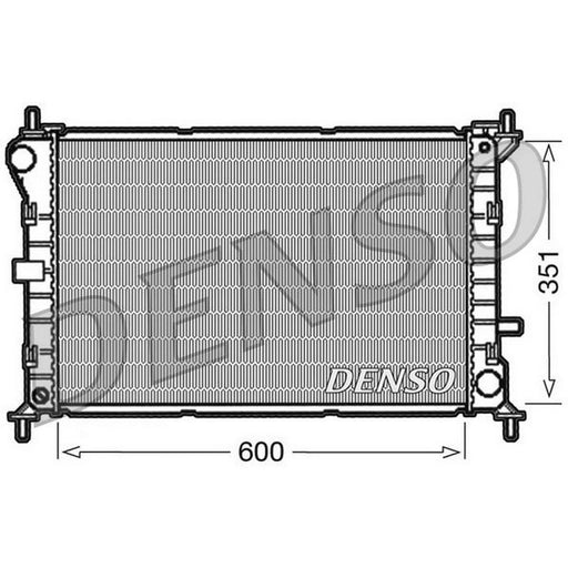 Denso Engine Radiator fits Ford Focus I 1998-2004 1.4 1.6 1.8