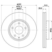Mintex Front Brake Discs & Pads fits Mazda CX-5 2011-2024 2.0 2.2 2.5