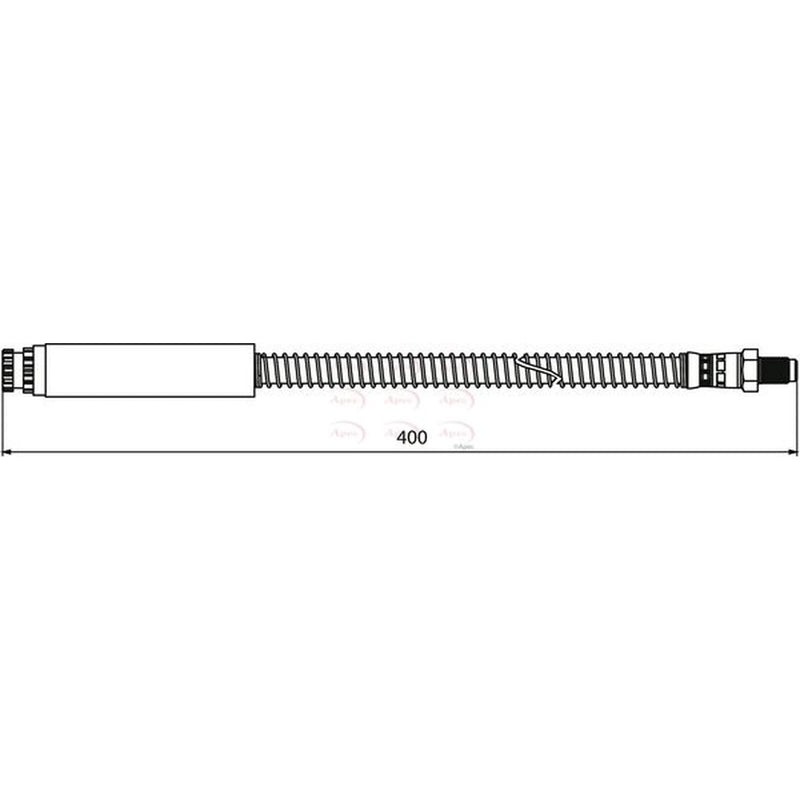 Apec Brake Hydraulic Hose Line Rear Left HOS3934