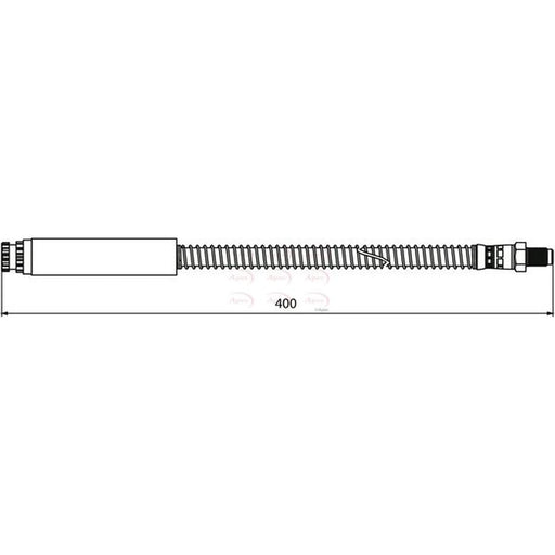 Apec Brake Hydraulic Hose Line Rear Left HOS3934
