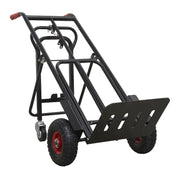 Sealey Heavy-Duty 3-in-1 Sack Truck with PU Tyres 300kg Capacity CST989HD Sealey - Dynamic Drive