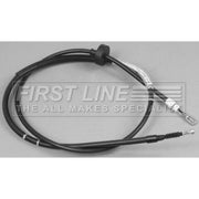 First Line Handbrake Cable Left Rear fits Audi A4 B6 2000-2005