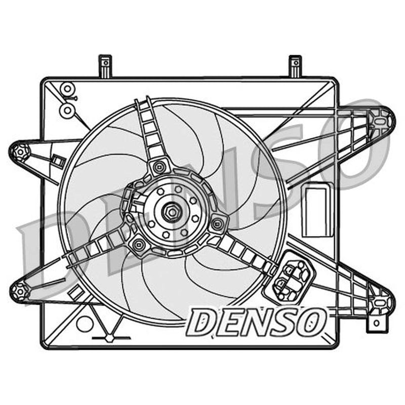 Denso Engine Cooling Fan fits Fiat Multipla 1999-2005 1.6