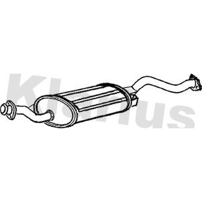 Klarius Box With Centre Pipe Centre fits Mitsubishi Pajero 1990-1999 2.8 3.0 3.5