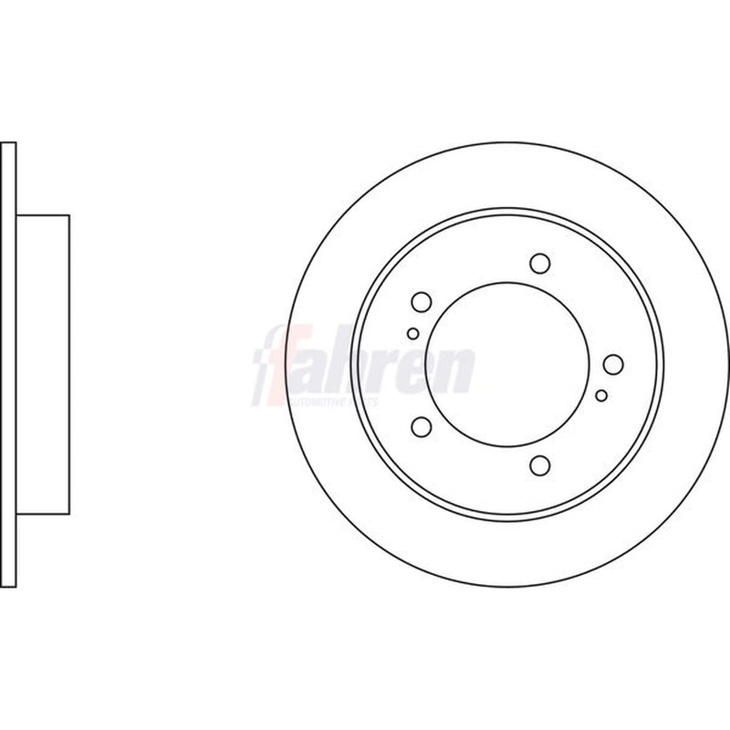 Fahren 2 x Front Brake Discs FBD6193-x2