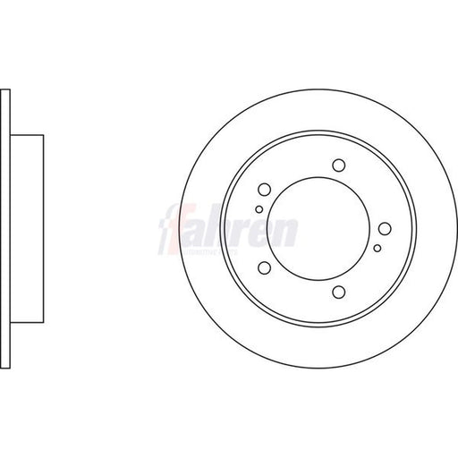 Fahren 2 x Front Brake Discs FBD6193-x2