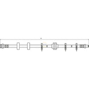 NAPA Brake Hydraulic Hose Line Front NBH1431