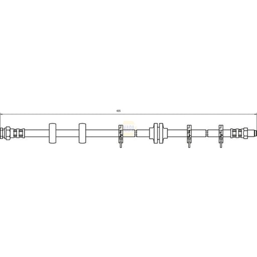 NAPA Brake Hydraulic Hose Line Front NBH1431
