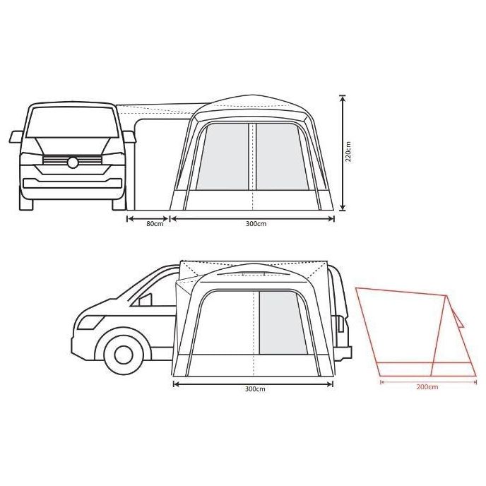 Outdoor Revolution Cayman DT (180-220) 2025 Driveaway Awning Outdoor Revolution - Dynamic Drive