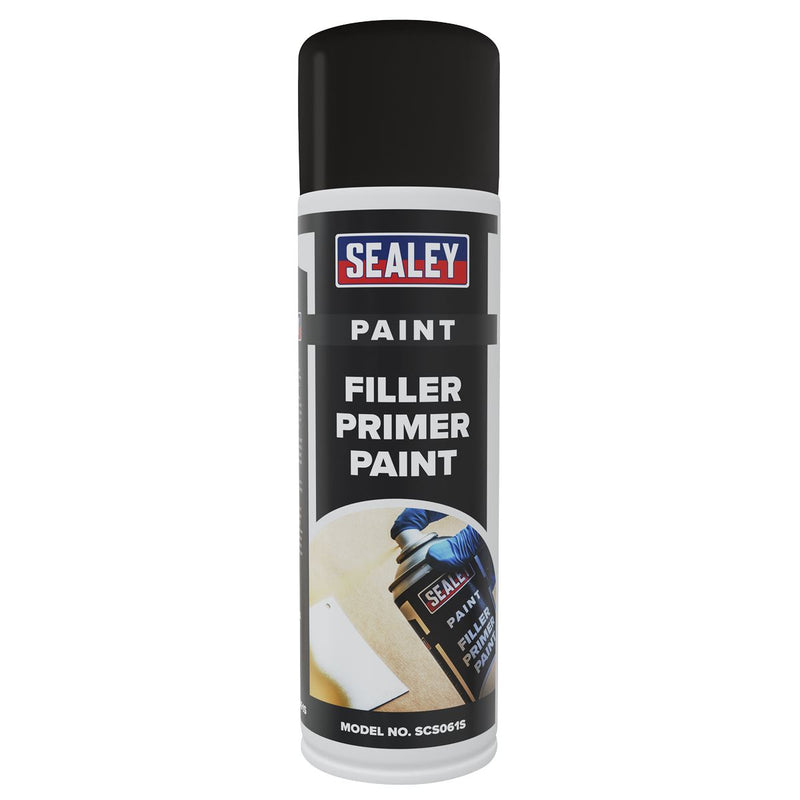 Sealey Filler Primer Paint 500ml Pack of 6 SCS061 Sealey - Dynamic Drive