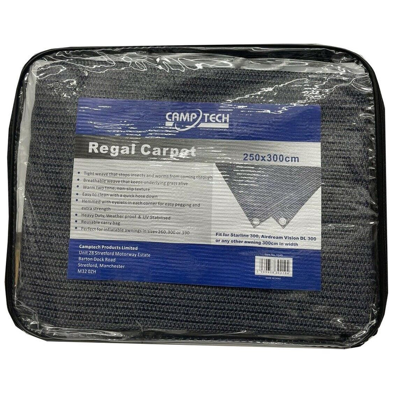 Camptech Regal Camptech Awning Breathable Grey Groundsheet Carpet Matting - 3.9 x 2.5 m Camptech - Dynamic Drive
