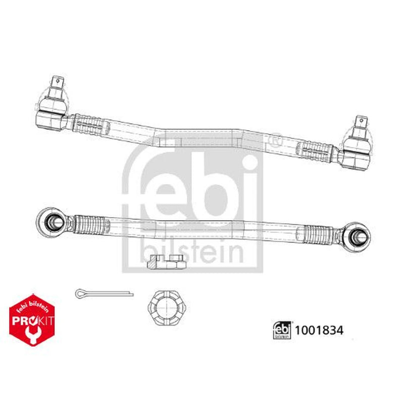 Febi Centre Rod Assembly Front Left 1001834