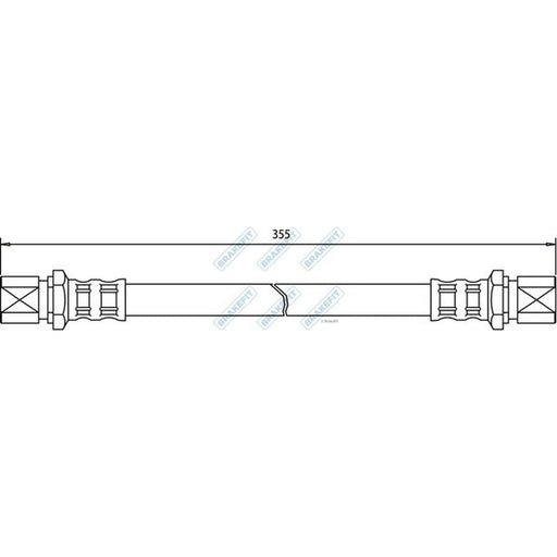 Apec Brake Hydraulic Hose Line Rear BHO4271