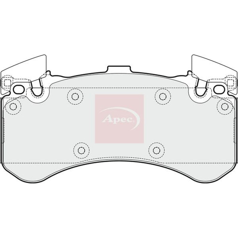 Apec Front Brake Pad Set fits Audi A6 C7 2012-2018